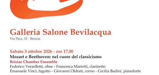 sabato 3 ottobre 2026 ore 17: Mozart e Beethoven: nel cuore del classicismo Sabato 10 ottobre 2026 ore 17: Balkan Route - Tracce musicali dal Bosforo ai confini dell'Impero Sabato 17 ottobre ore 17: Swing, love & personalità Sabato 24 ottobre ore 17 - Spanish landscapes